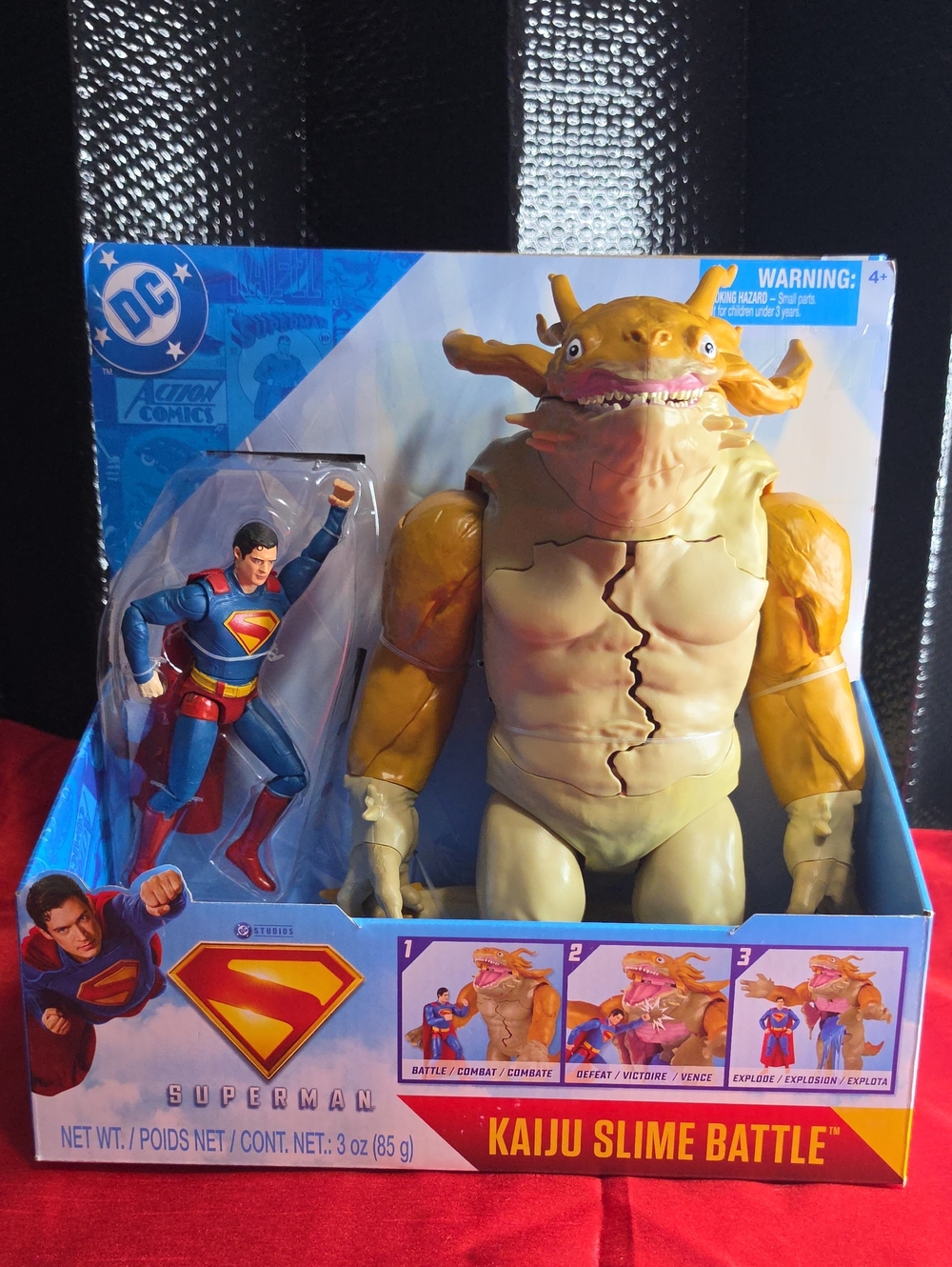 DC Comics Superman Kaiju Slime Battle Figure Set - Blue & Yellow